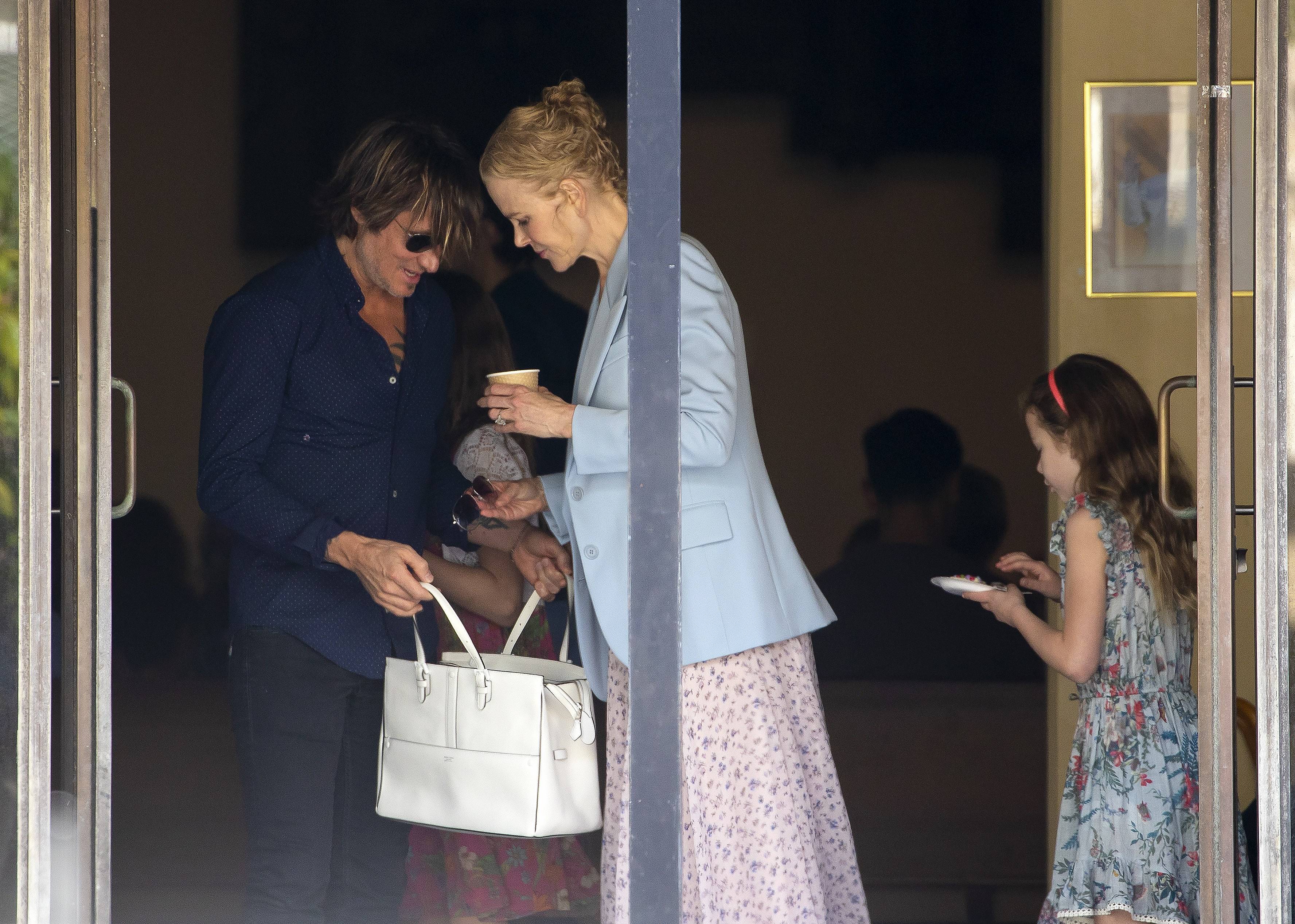 EXCLUSIVE: Keith Urban and Nicole Kidman at church on the Sunday before Christmas Eve in Sydney