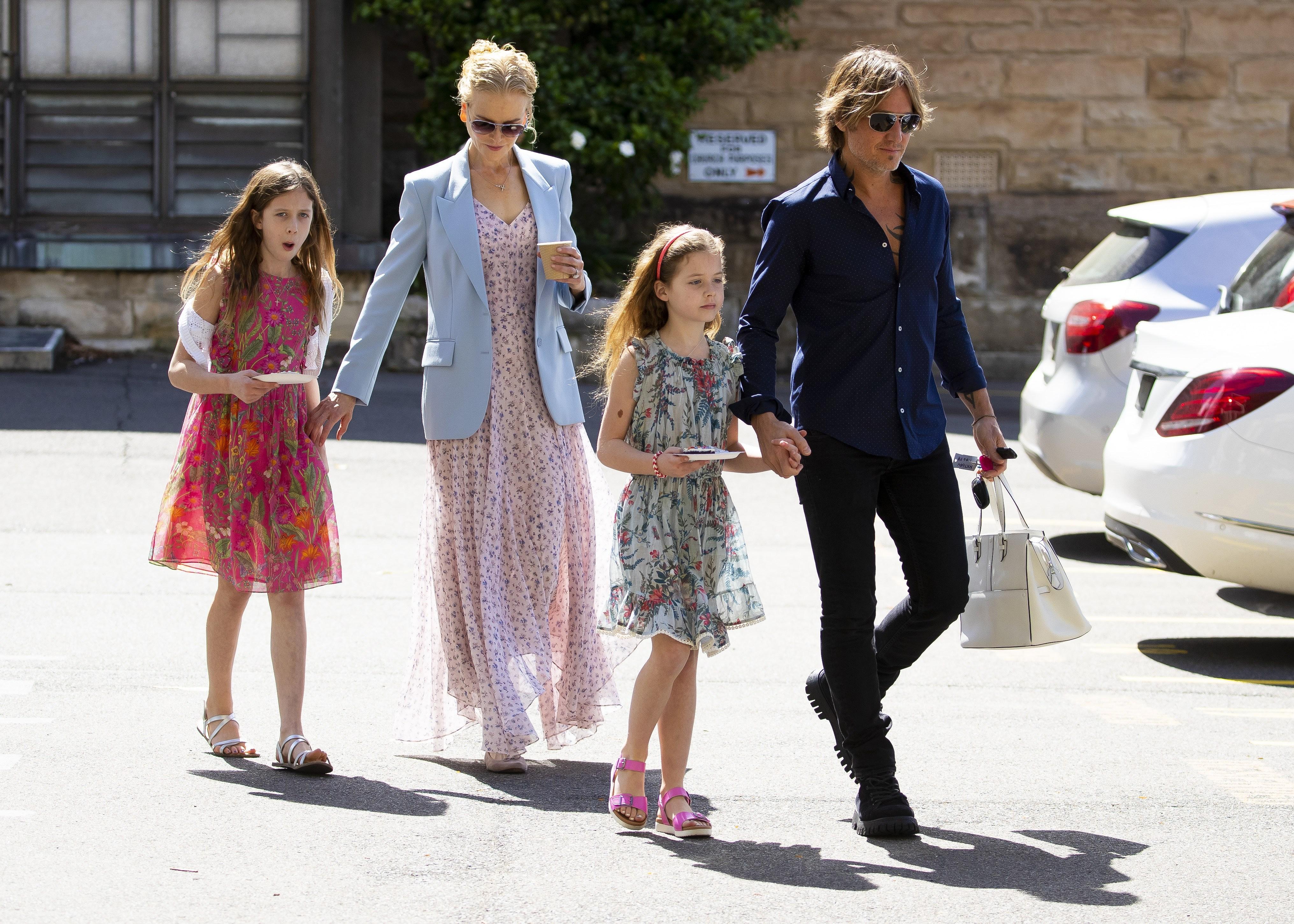 EXCLUSIVE: Keith Urban and Nicole Kidman at church on the Sunday before Christmas Eve in Sydney