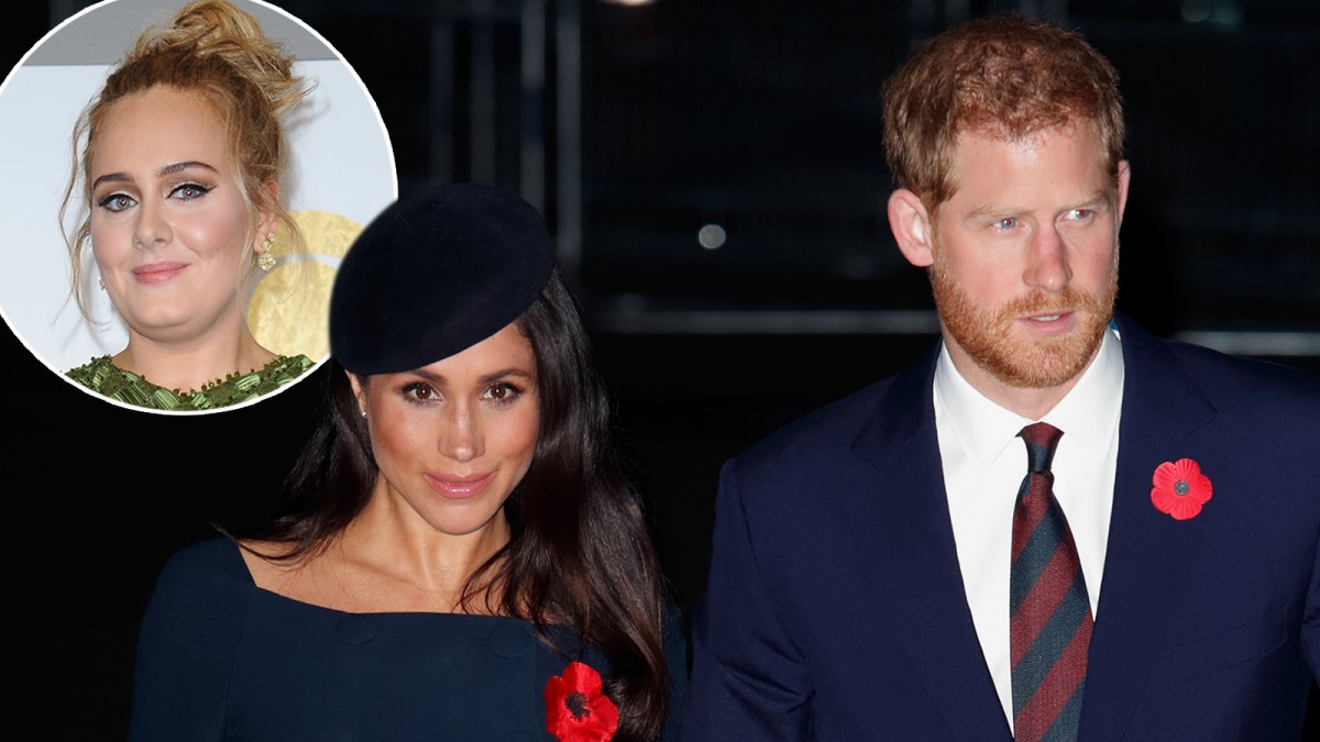 Prince Harry Meghan Markle Adele Hung Out