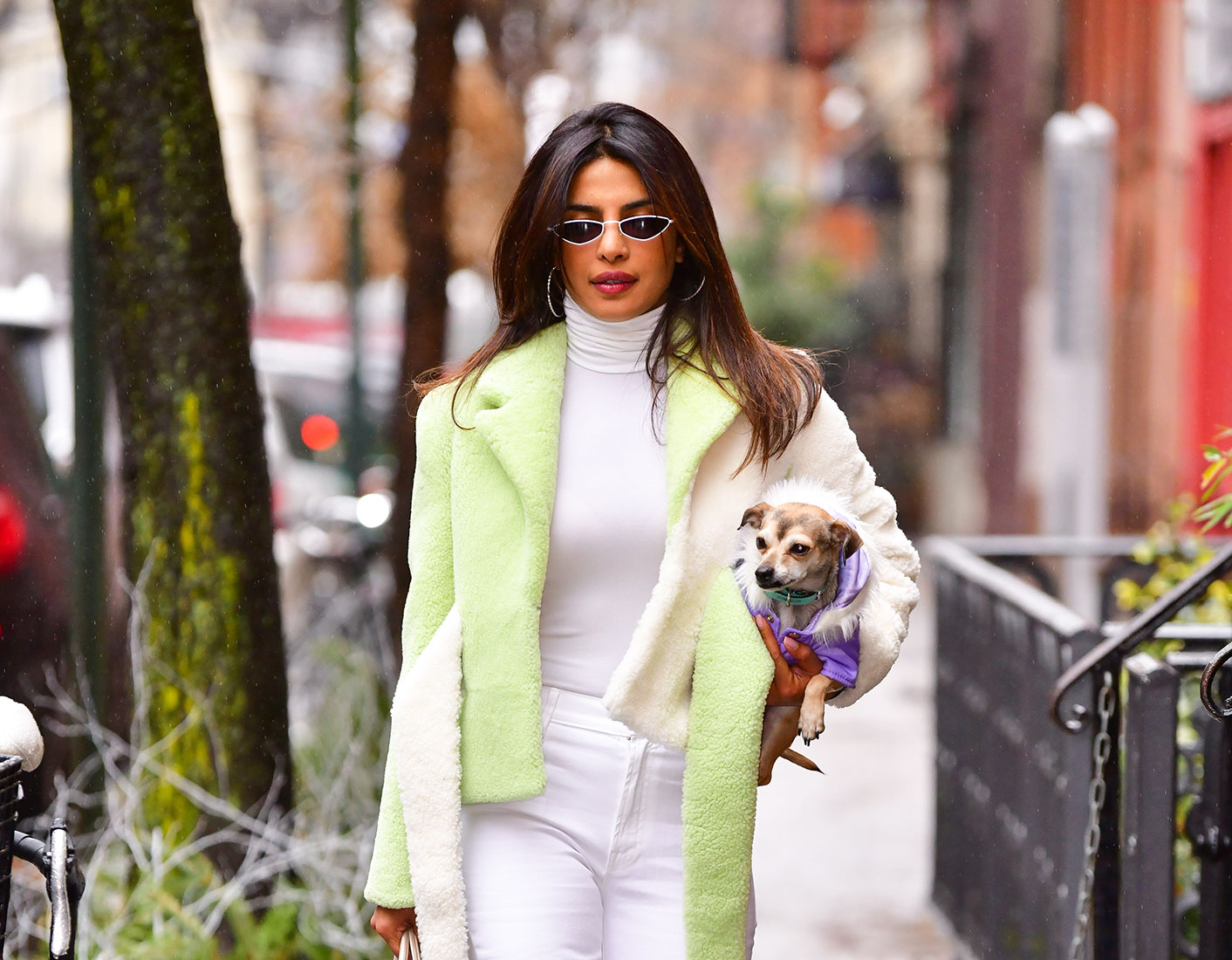 Priyanka Chopra Is Still In Bridal Mode, Stuns In Bright White Outfit In NYC