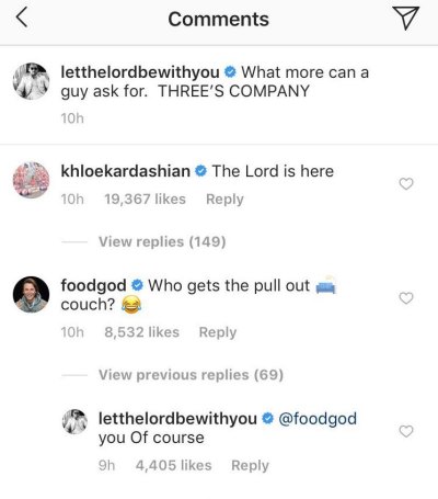 Scott Disick's Instagram Comments
