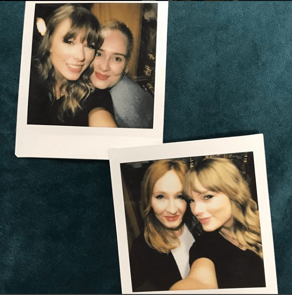 Taylor Swift with Adele and JK Rowling