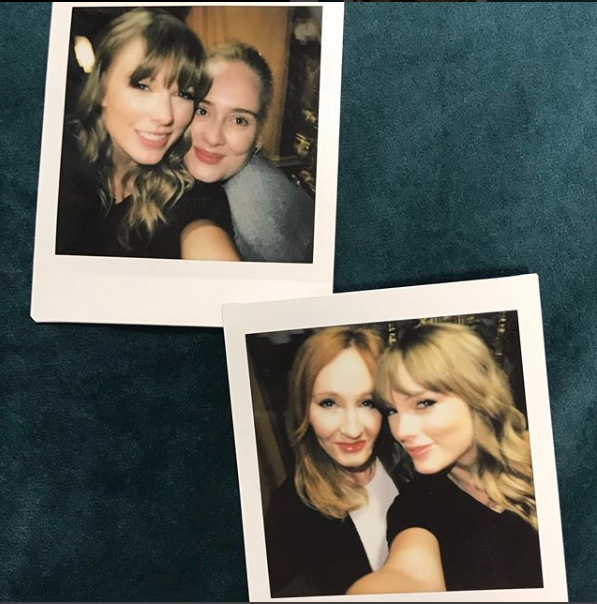 Taylor Swift with Adele and JK Rowling