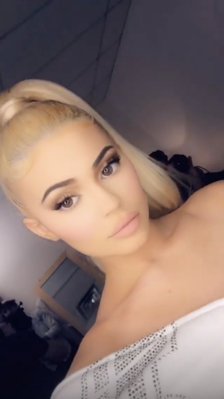 Kylie Jenner blonde hair instagram