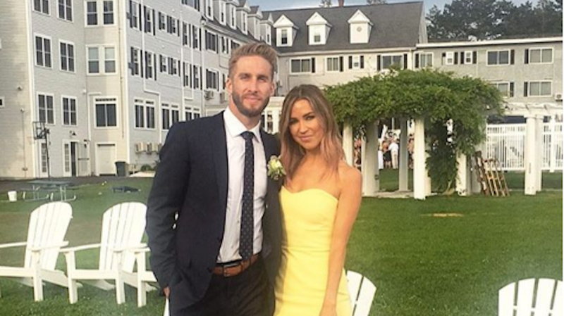 Shawn Booth and Kaitlyn Bristowe at a wedding together
