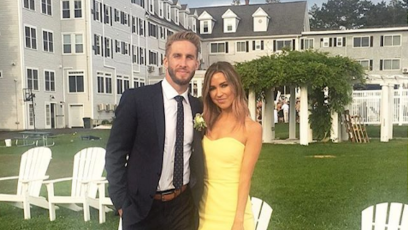 Shawn Booth and Kaitlyn Bristowe at a wedding together