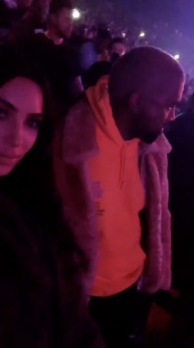 Kim Kardashian Kanye West Travis Scott Astroworld Concert