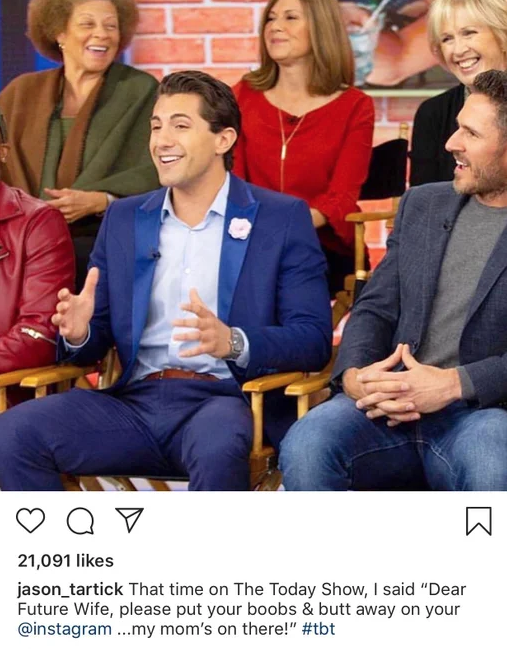 Jason Tartick Instagram backlash