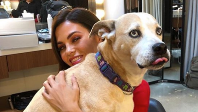 Jenna Dewan, Dog, Smiling