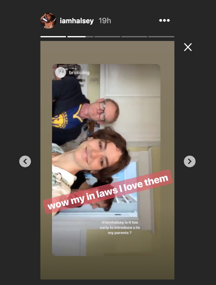Halsey, Brigette Lundy-Paine Instagram Conversation