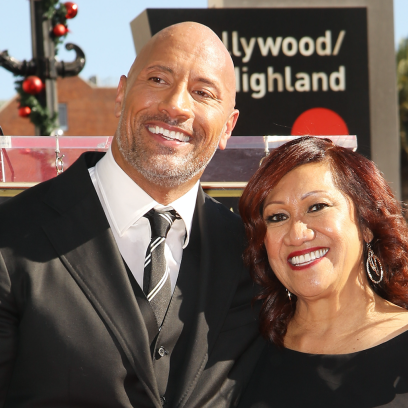 The Rock, His Mom, Smiling, Posing