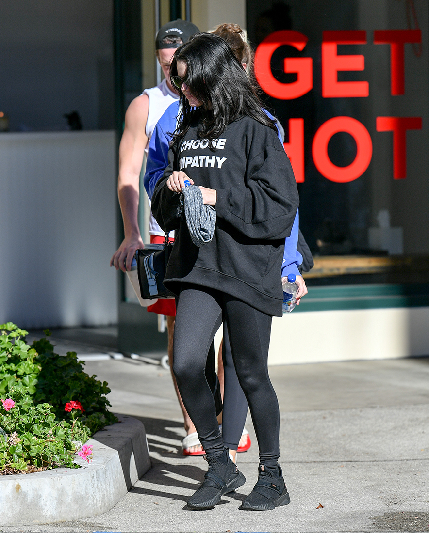 Selena Gomez Leaving Pilates