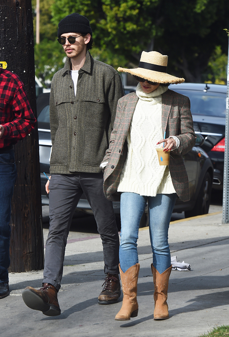 Vanessa Hudgens Austin Butler Winter Chic LA