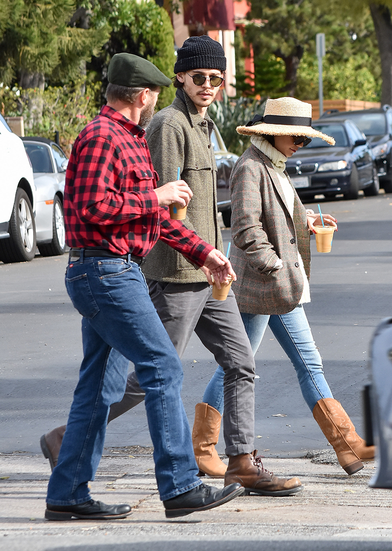 Vanessa Hudgens Austin Butler Winter Chic LA