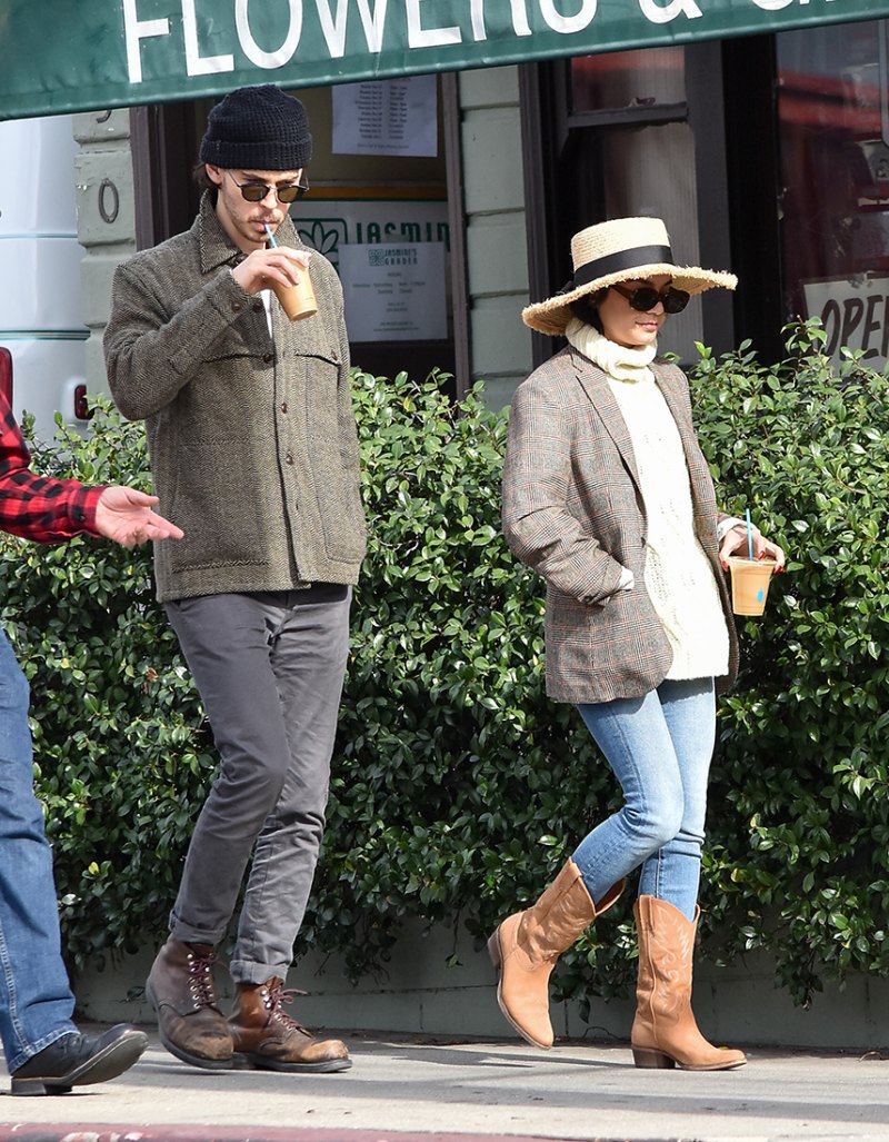 Vanessa Hudgens Austin Butler Winter Chic LA