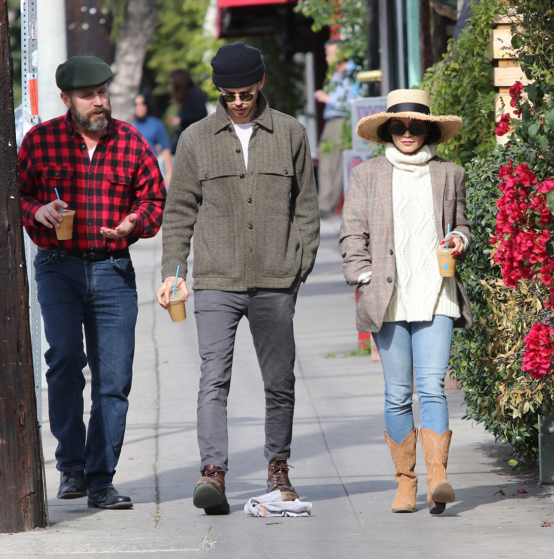Vanessa Hudgens Austin Butler Winter Chic LA