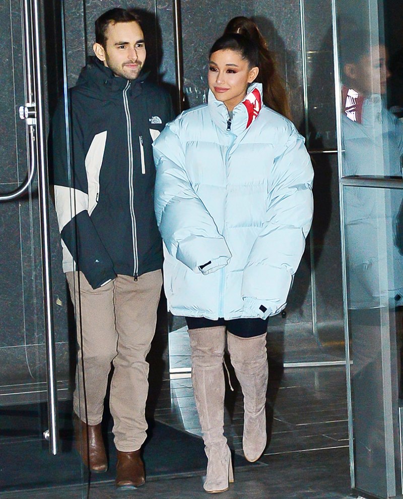 Ariana Grande NYC Cold Weather Friends