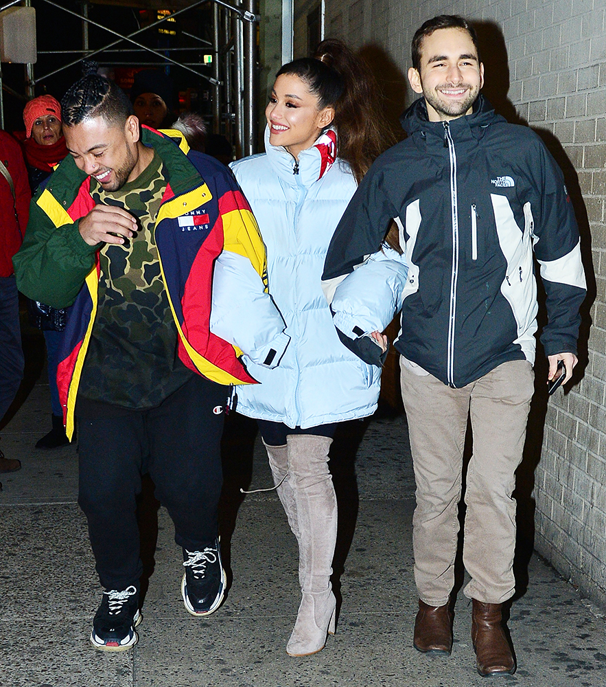 Ariana Grande NYC Cold Weather Friends