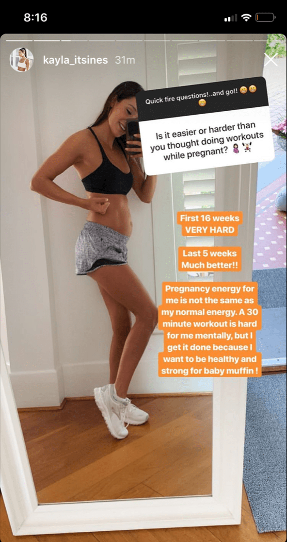 kayla-itsines-pregnancy-ig-q&a