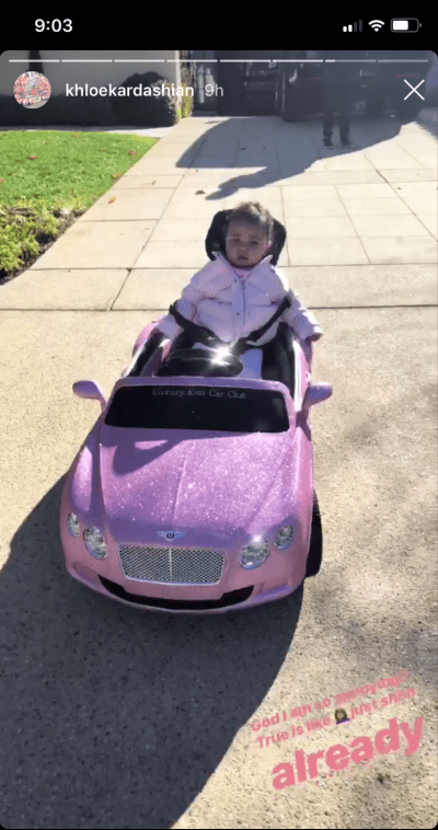 khloe-kardashian-true-thompson-driving