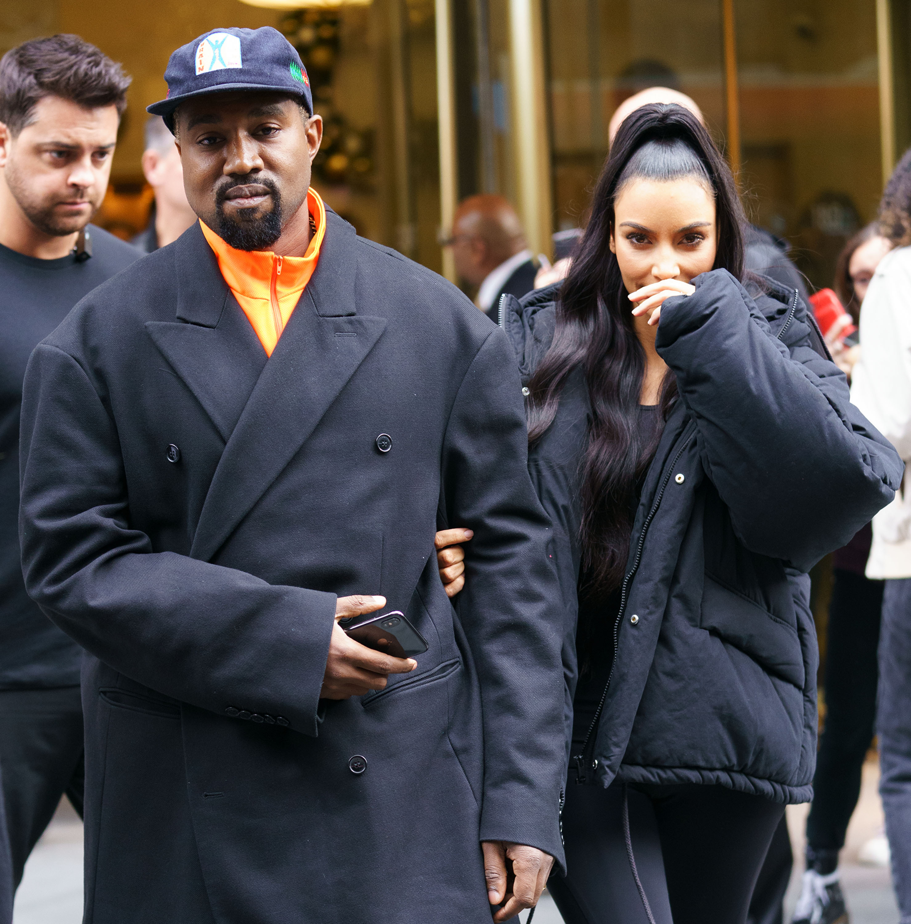 Kim Kardashian and Kanye West in NYC