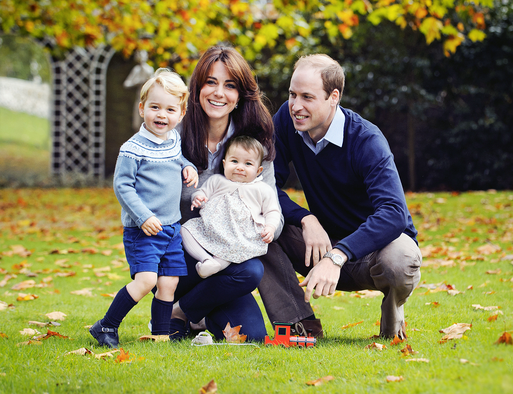 Prince William Kate Middleton Christmas card 2015
