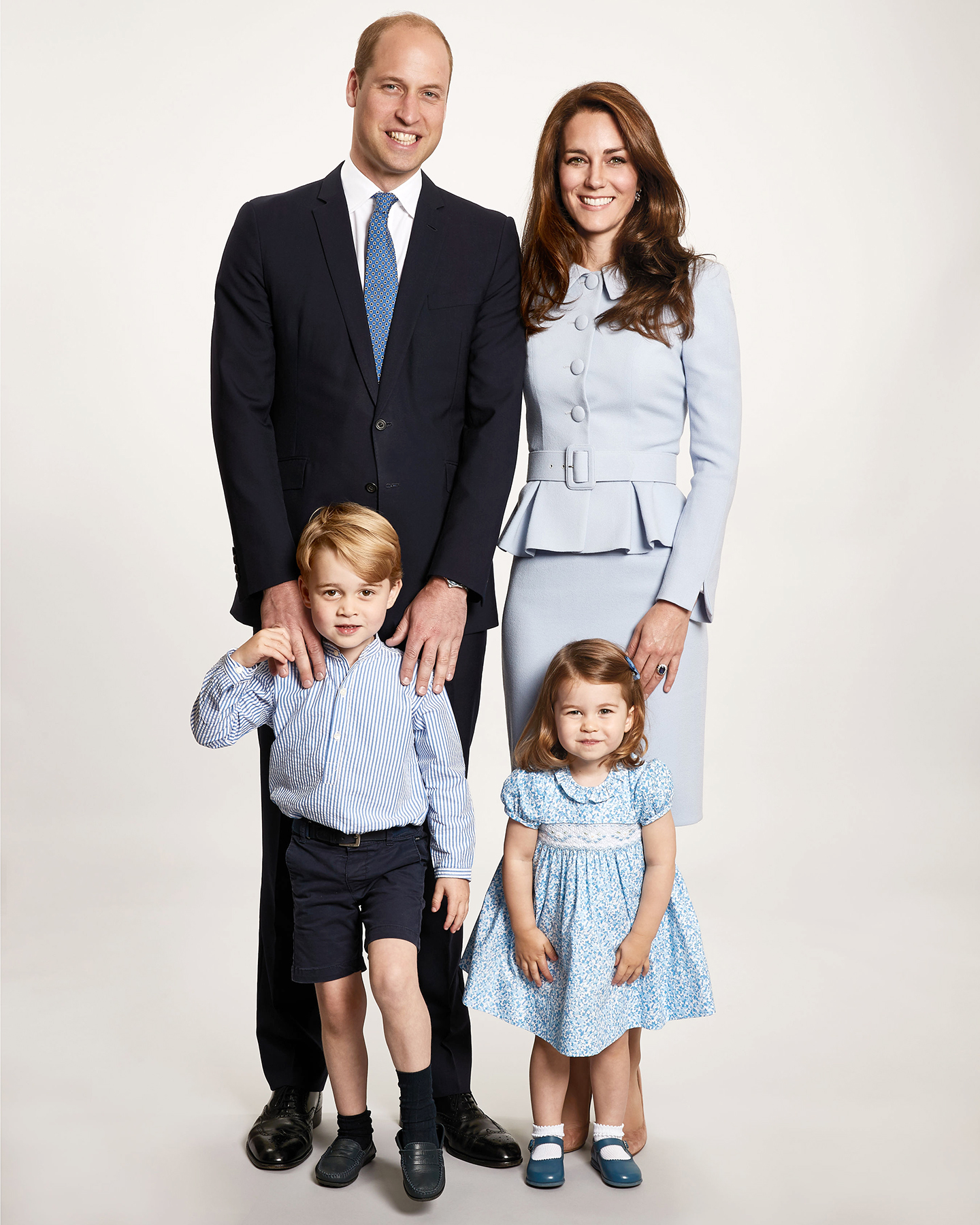 Prince William Kate Middleton 2017 Christmas card