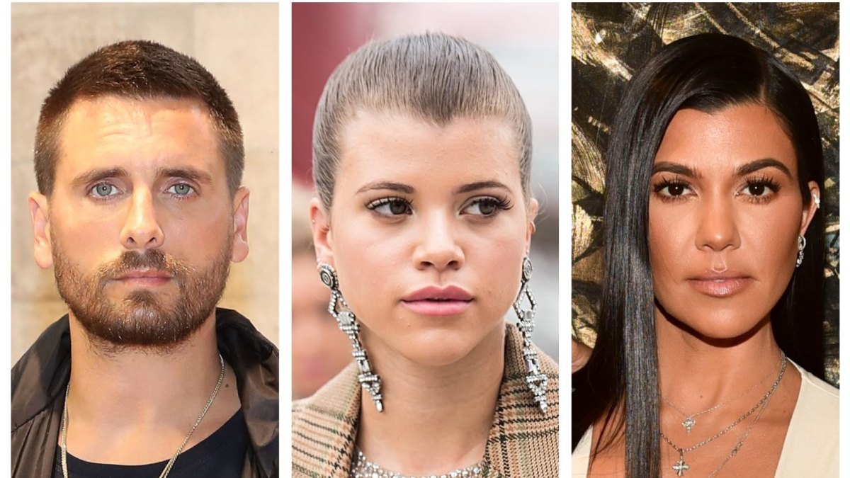 kourtney kardashian scott disick sofia richie uncomfortable thanksgiving