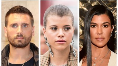 kourtney kardashian scott disick sofia richie uncomfortable thanksgiving