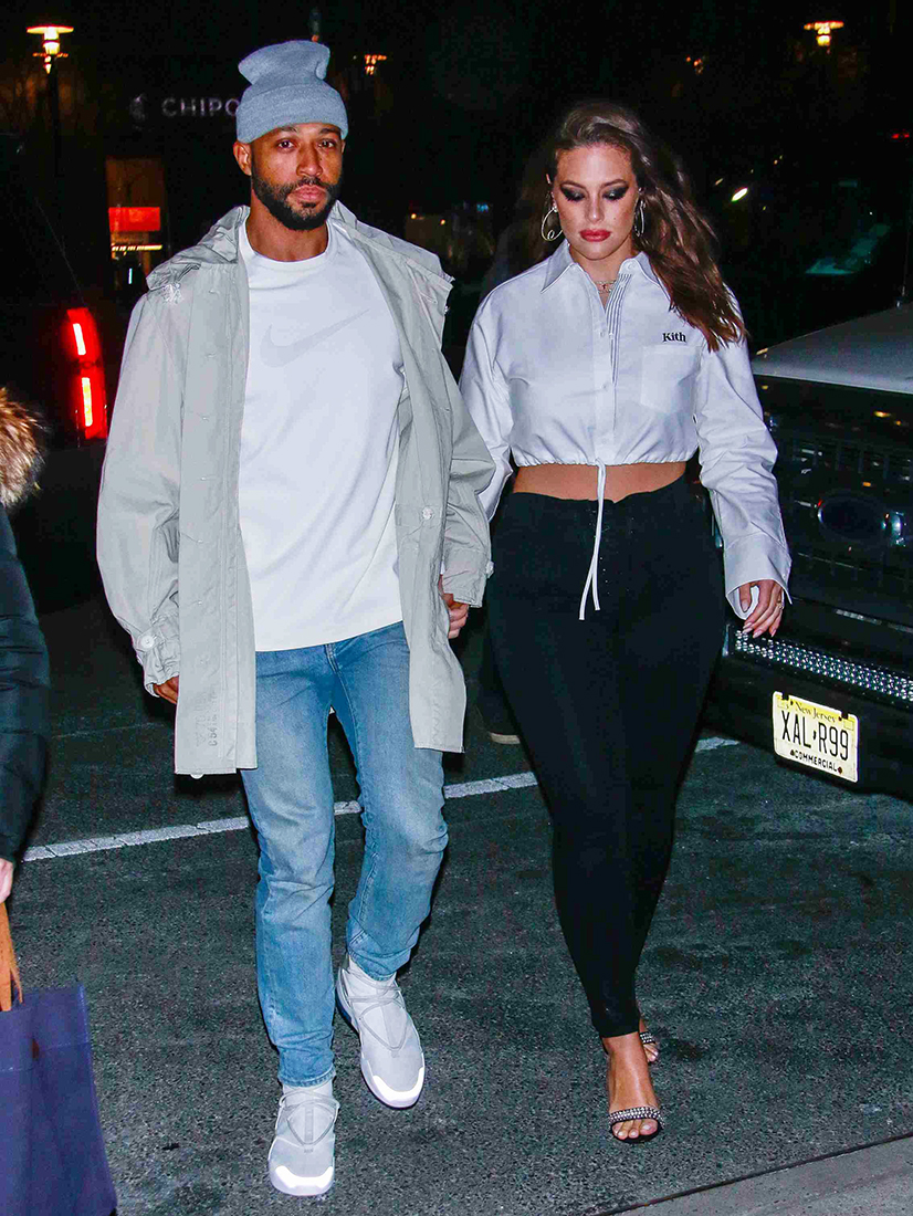 Ashley Graham and Justin Ervin Seen In New York City