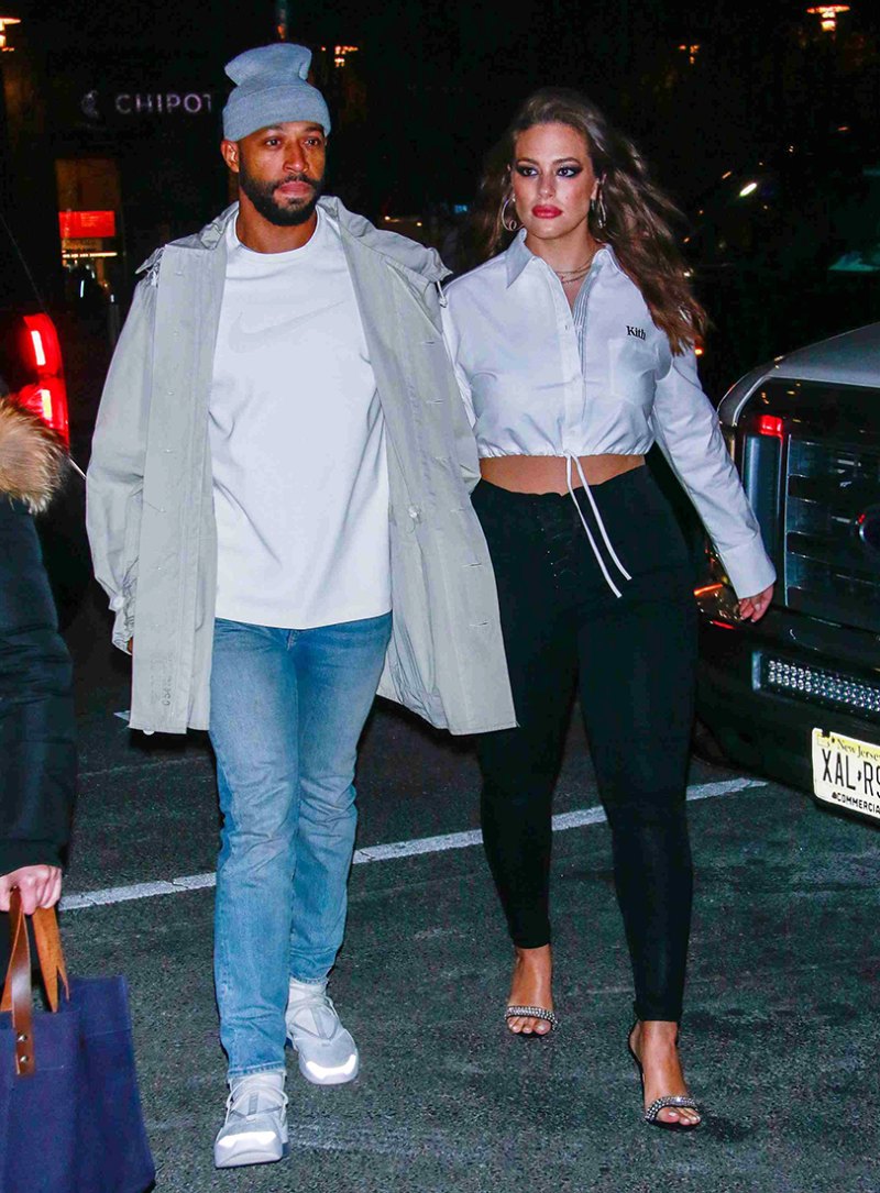 Ashley Graham and Justin Ervin Seen In New York City