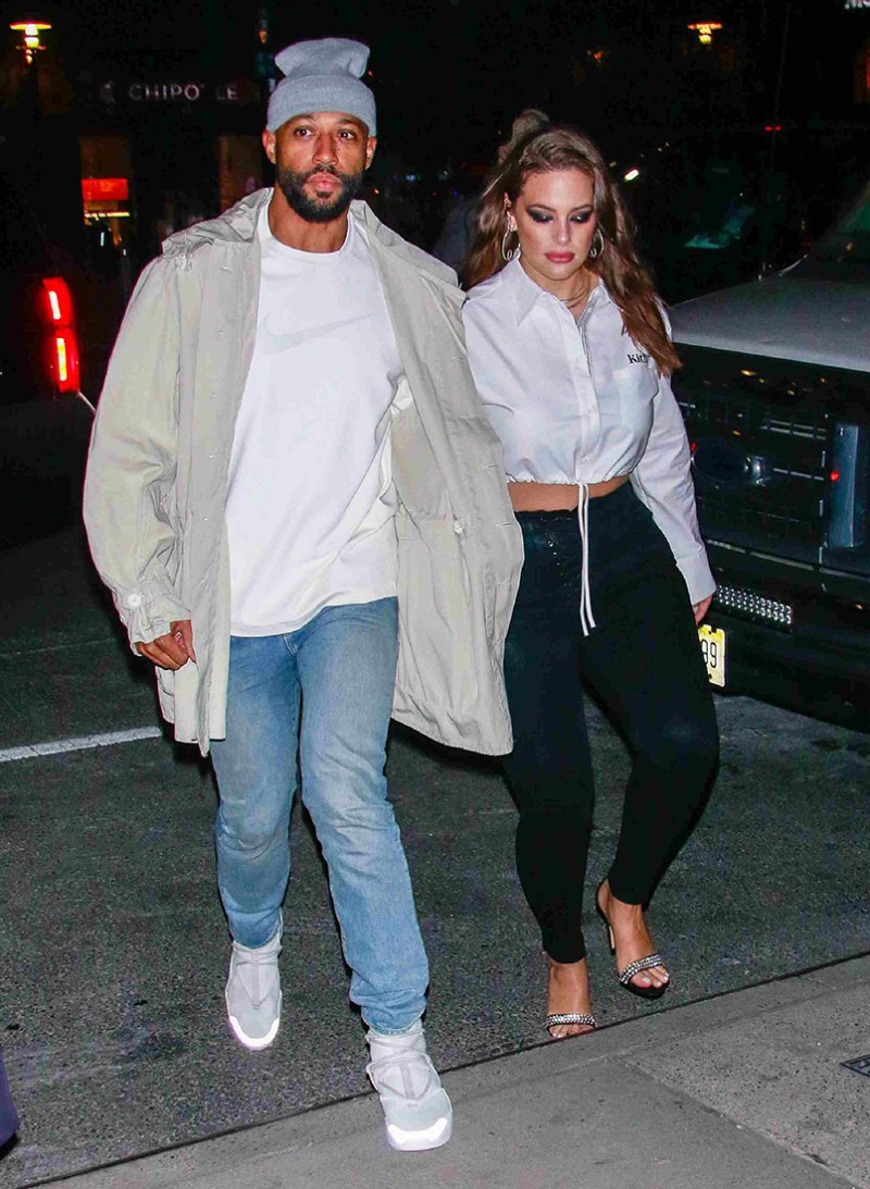 Ashley Graham and Justin Ervin Seen In New York City