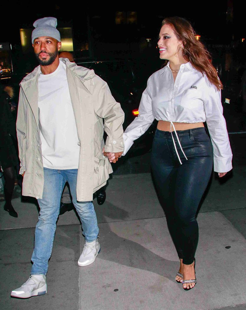 Ashley Graham and Justin Ervin Seen In New York City