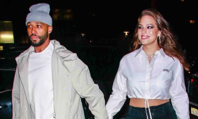 Ashley Graham and Justin Ervin Seen In New York City
