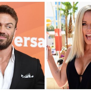 A split image of Bachelor contestant Chad Johnson and Kendra Wilkinson