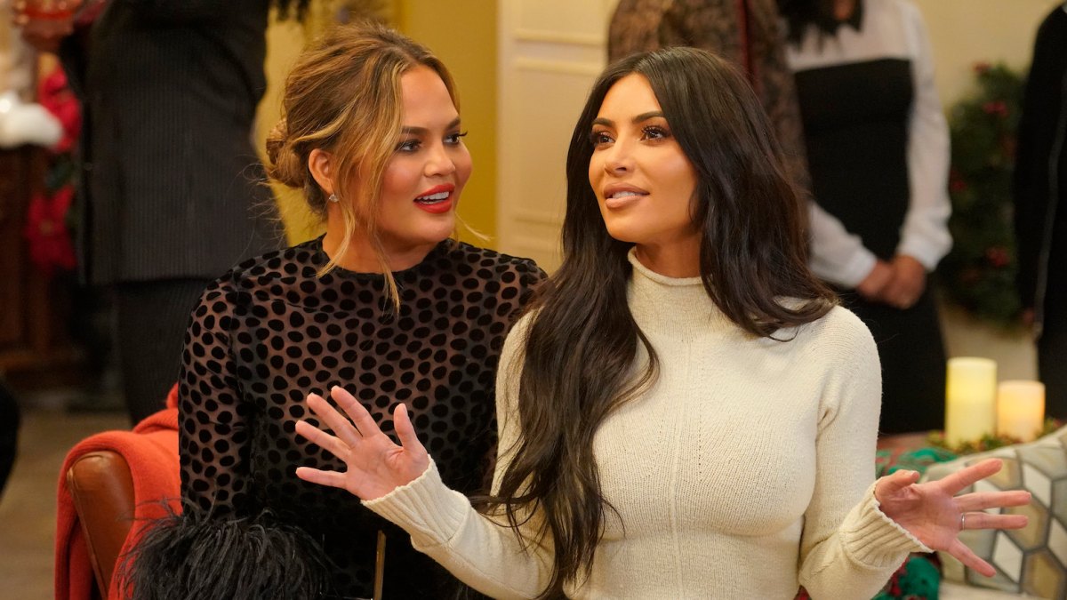 Chrissy Teigen and Kim Kardashian