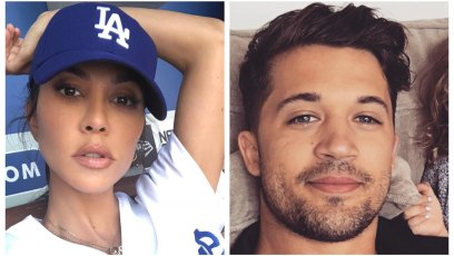A split image of Kourtney Kardashian and David Dee Duron