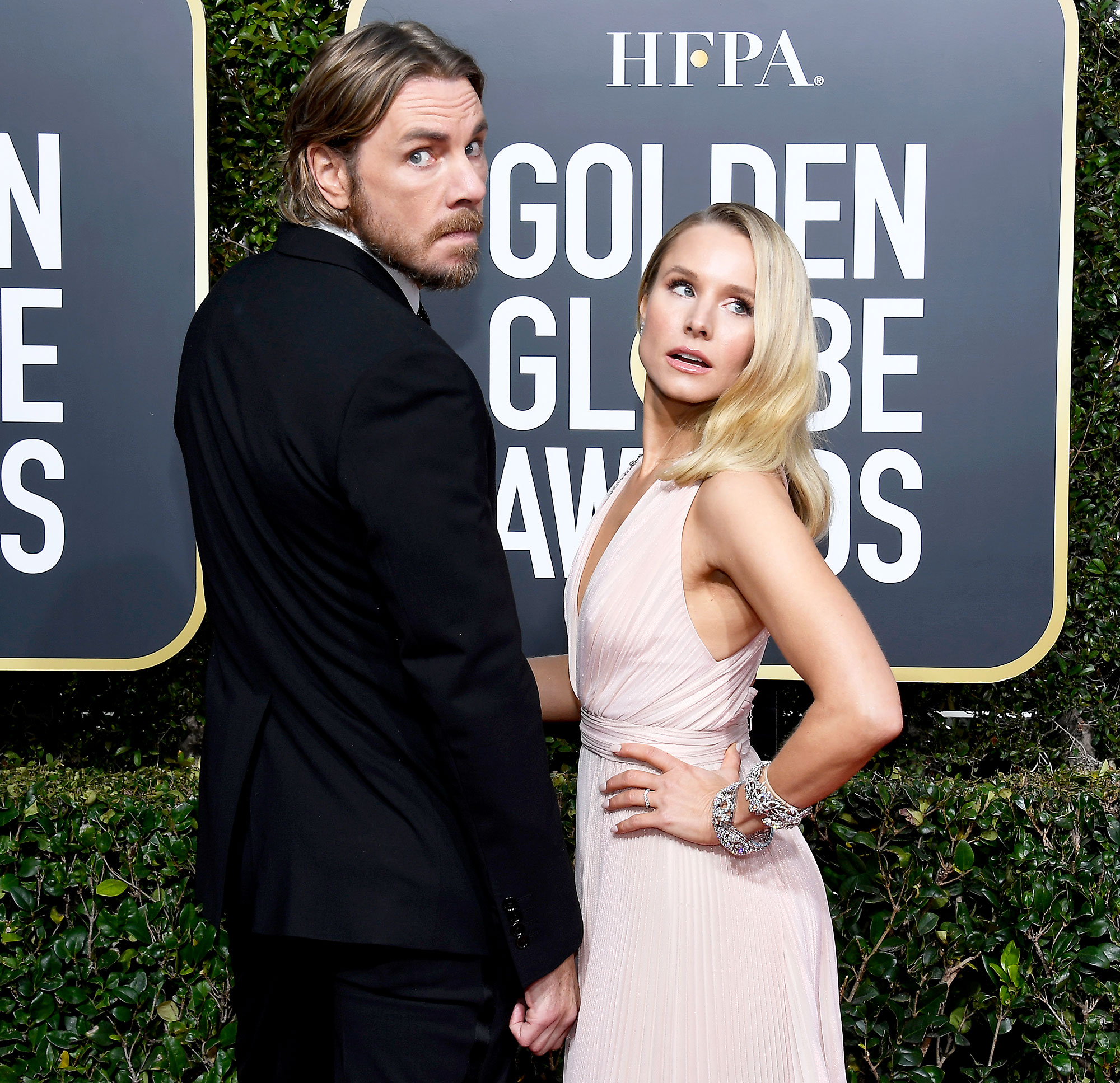 Dax Shepard Kristen Bell Golden Globes 2019