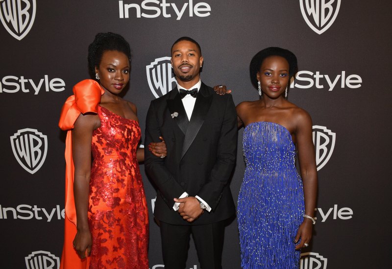Danai Gurira, Michael B. Jordan and Lupita Nyong'o