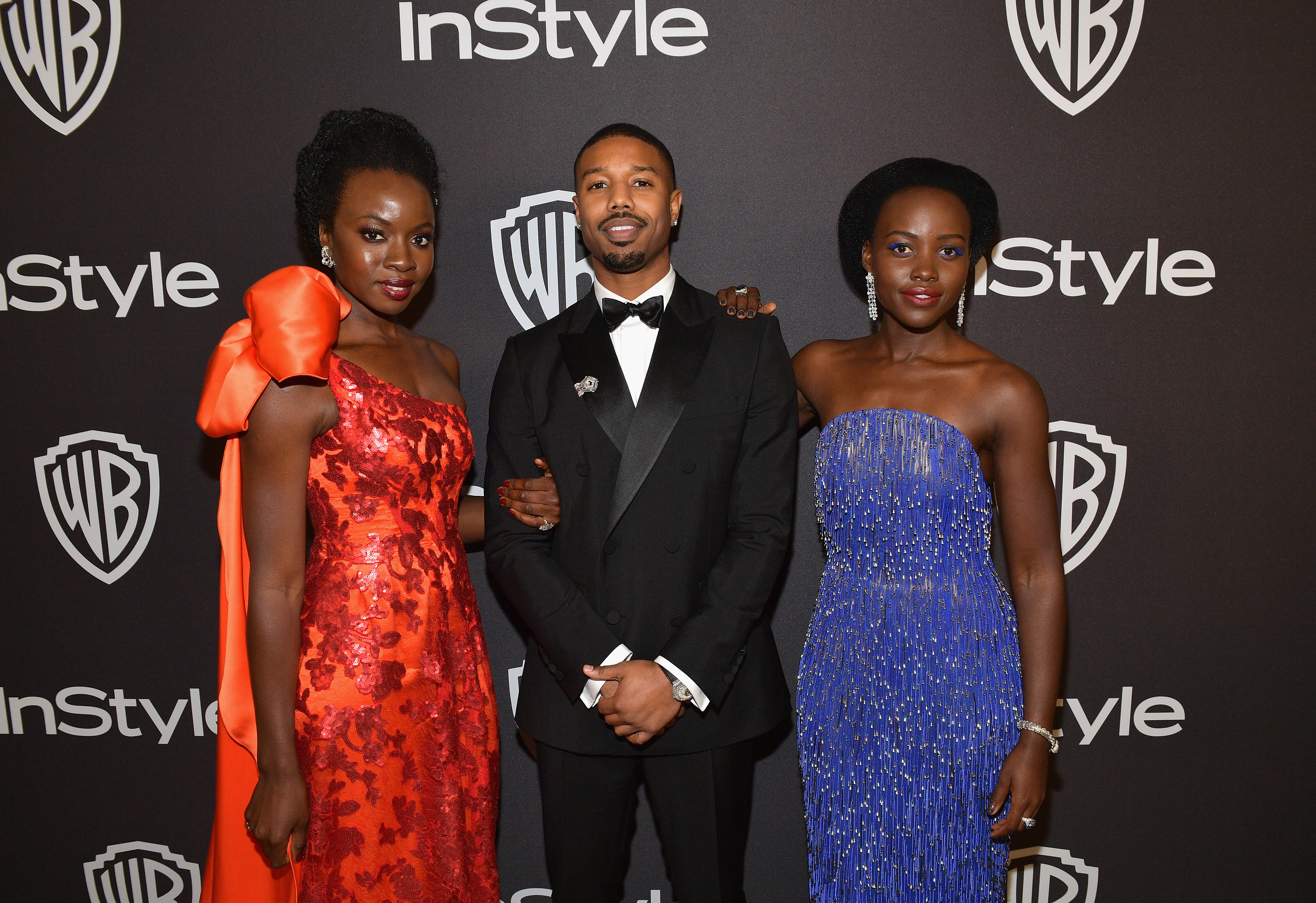 Danai Gurira, Michael B. Jordan and Lupita Nyong'o