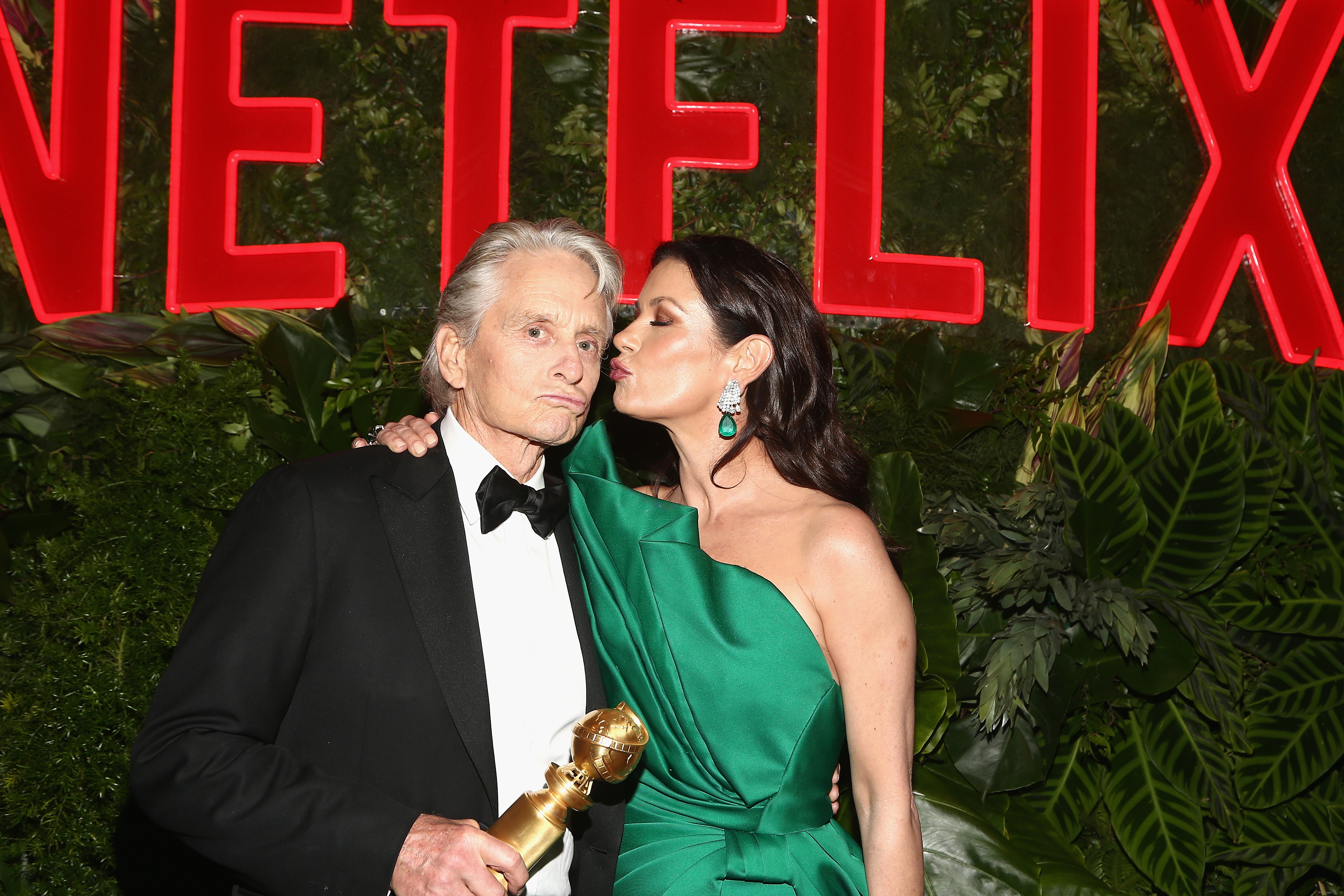 Michael Douglas and Catherine Zeta-Jones golden globes afterparty