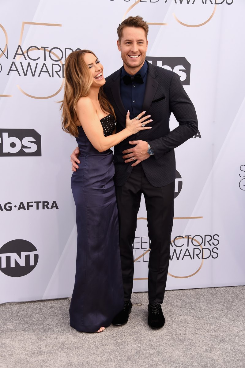 Justin Hartley and his wife