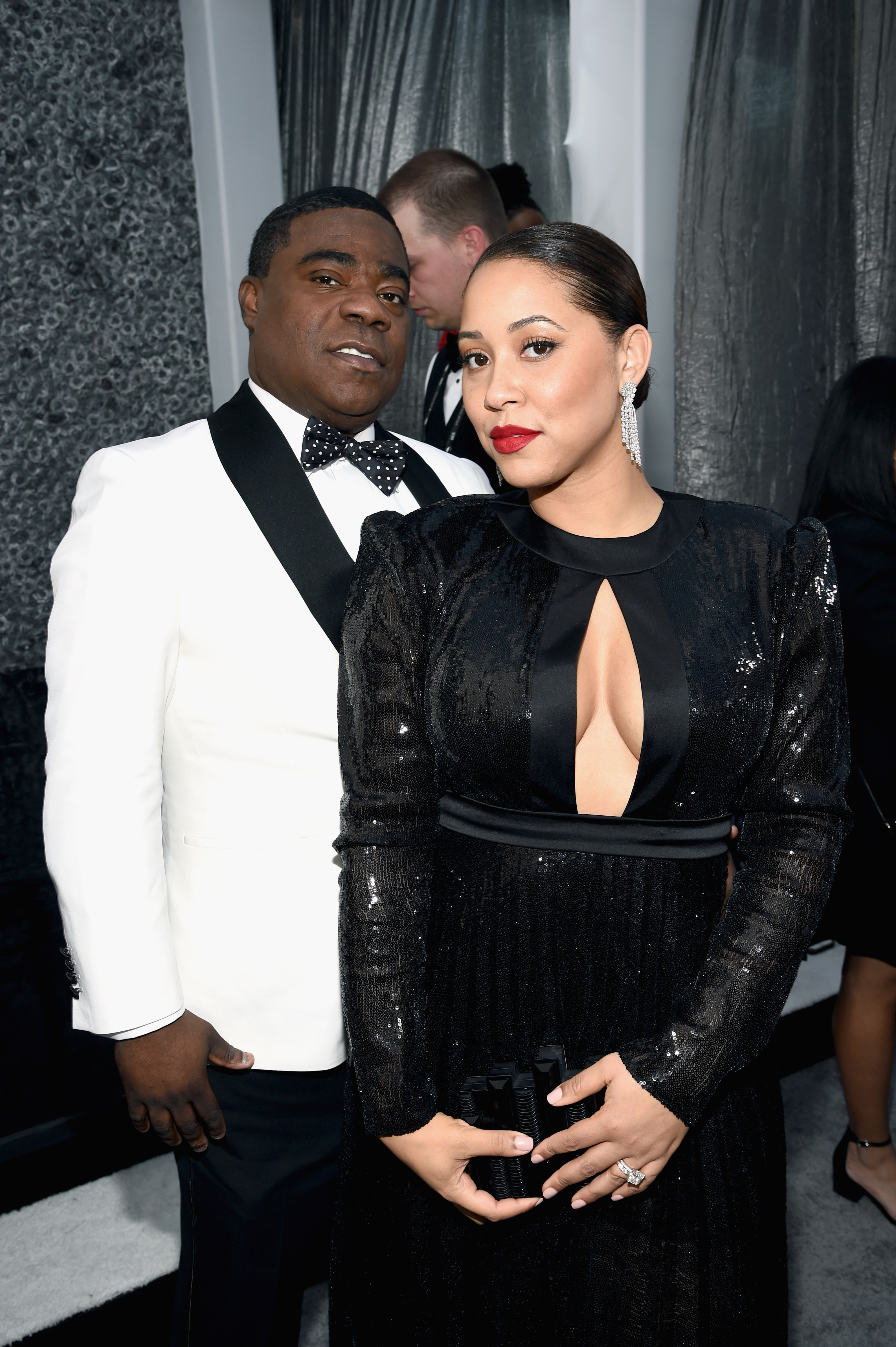 Tracy Morgan with his wife