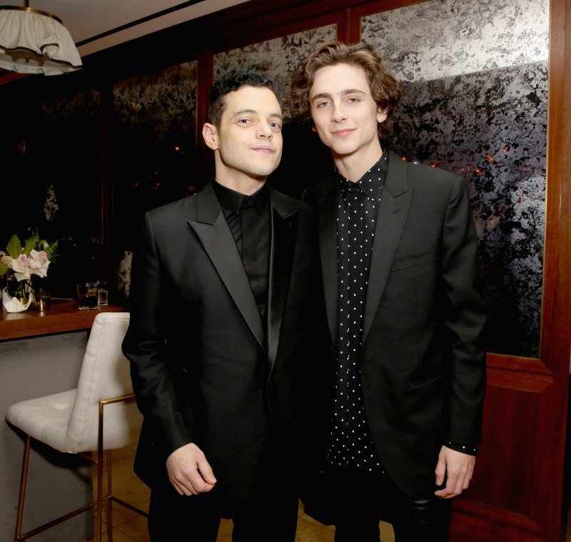 Rami Malek (L) and Timothée Chalamet Netflix 2019 SAG Awards After Party