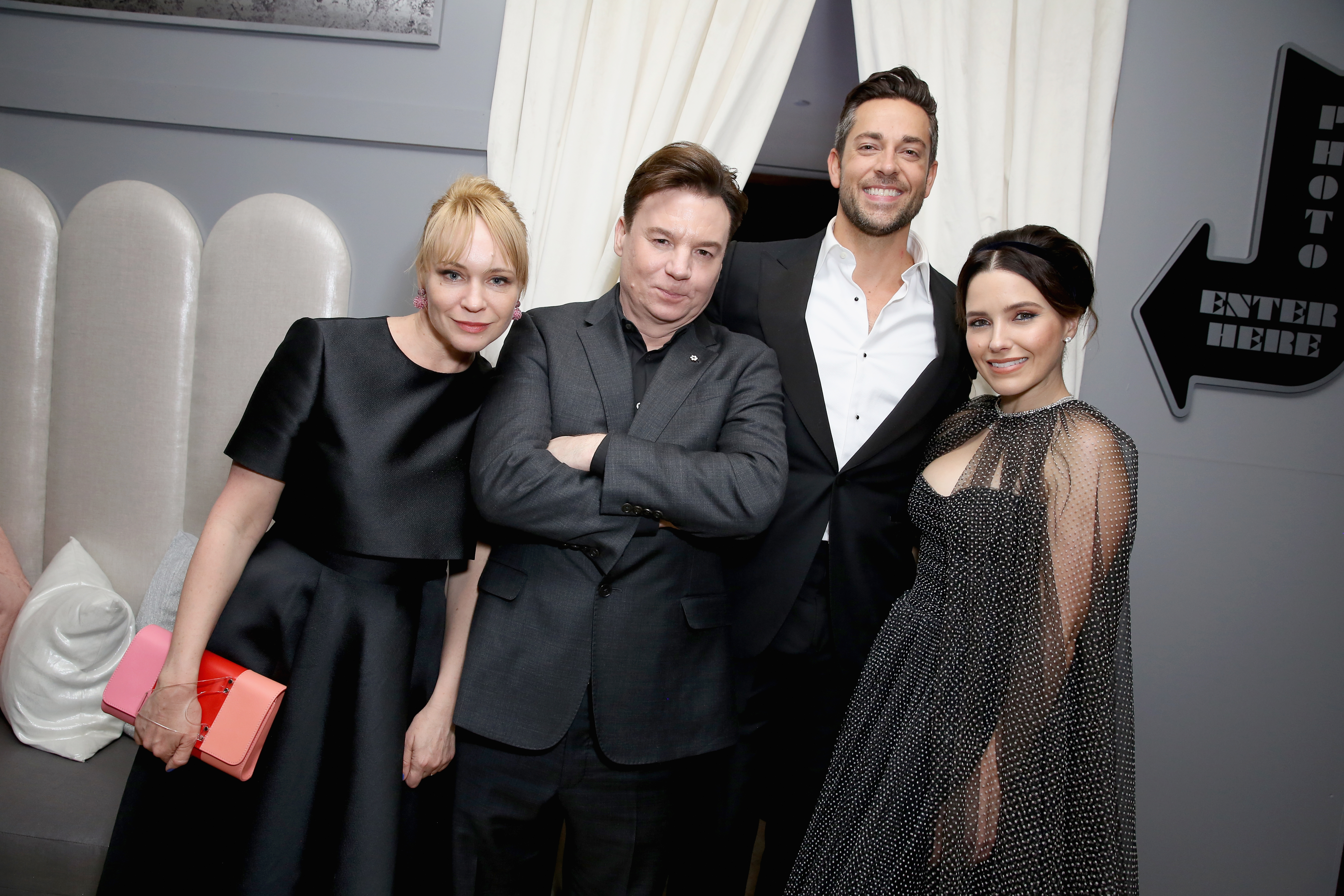 Kelly Tisdale, Mike Myers, Zachary Levi and Sophia Bush Netflix 2019 SAG Awards After Party