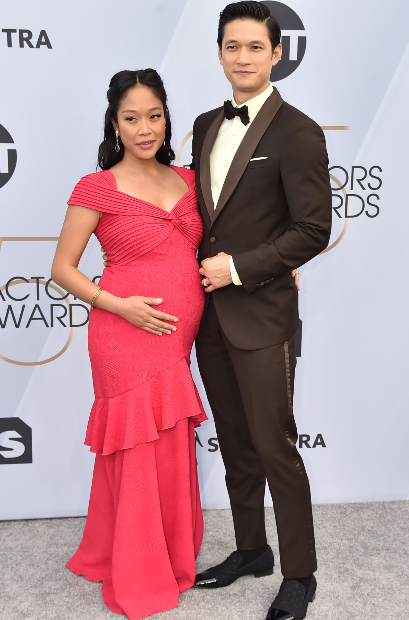 Harry Shum Jr. with his wife