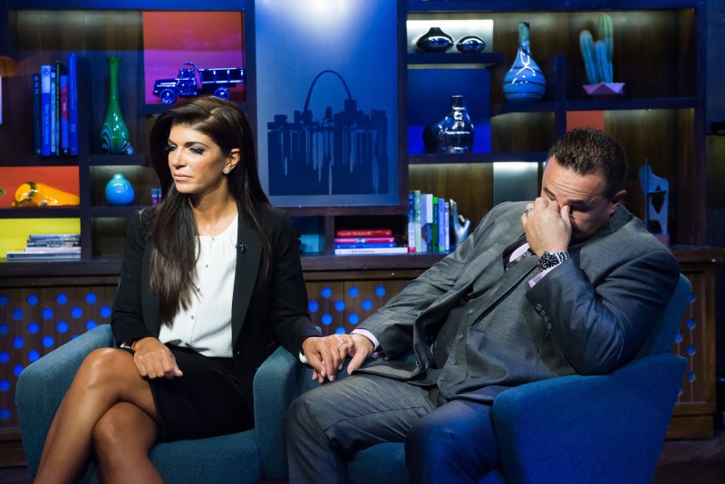 Teresa and Joe Giudice watch what happens live