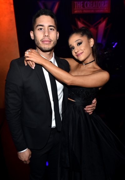 Ricky Alvarez and Ariana Grande posing