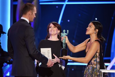 Alexander Skarsgard Megan Mullally and Gina Rodriguez 2017 SAG awards
