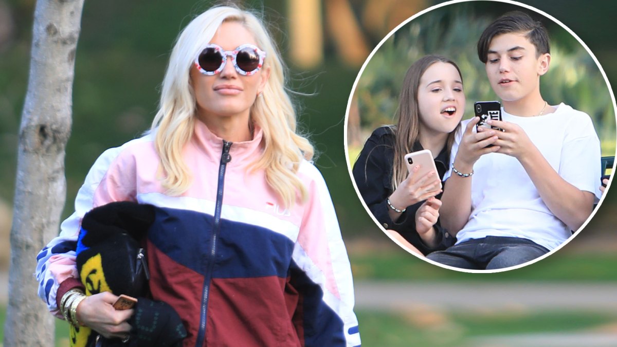Gwen Stefani Kingston Rossdale Hugs His Girlfriend While Out With Mama